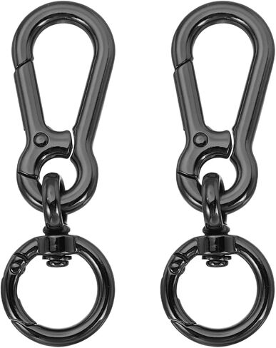 PATIKIL 3" Metal Key Chain Hooks, 2Pcs Double Opening Swivel Keychain Clasp with Spring O Ring in Kuwait