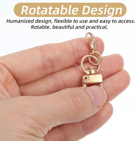 30 Pcs Gold Lobster Clasp, Gold Keychain Clips Hooks, Metal Swivel Snap Hooks, Sturdy Lobster Claw Clasps for Keychains, Jewelry Making, Purse Bag Charms, Lanyard Connectors, Craft Projects in Kuwait