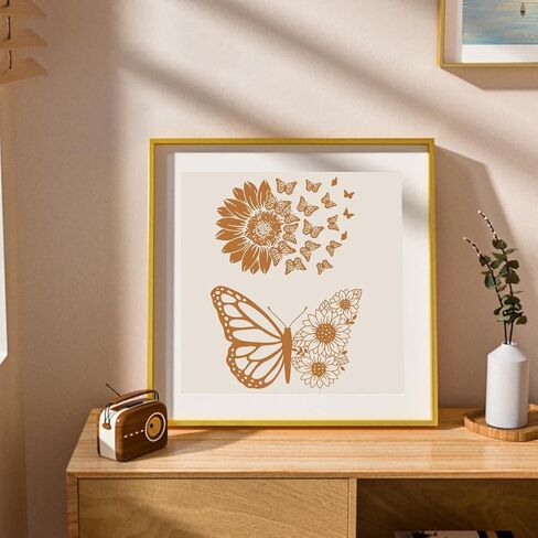 OLYCRAFT 5pcs Self-Adhesive Silk Screen Printing Stencil Insect Theme Silk Screen Stencil Butterfly Dragonfly Stencils Ladybug Reusable Mesh Transfer with 1pc Scraper for Painting on Wood DIY T-Shirt in Kuwait