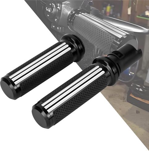مقابض مقود الدراجة النارية من الألومنيوم مضادة للانزلاق مناسبة لدراجات Harley Touring CVO Road Street Glide Ultra Softail Fat Boy Breakout Deluxe FLSTF FXBRS FLSTNSE 2023-2025 in Kuwait