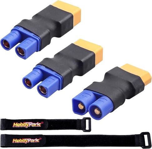 HobbyPark XT60 موصل المقابس إلى محول EC3 RC يبو شاحن بطارية تحويل ث/الأشرطة البطارية in Kuwait