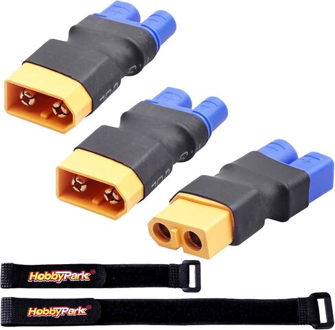HobbyPark XT60 موصل المقابس إلى محول EC3 RC يبو شاحن بطارية تحويل ث/الأشرطة البطارية in Kuwait
