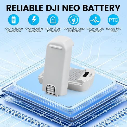 COOLSHOW Intelligent Flight NEO Battery 1435mAh 7.3V 2 Packs Provide 14-18 mins Flight Time Replace with DJI NEO Battery (Battery x2) in Saudi Arabia