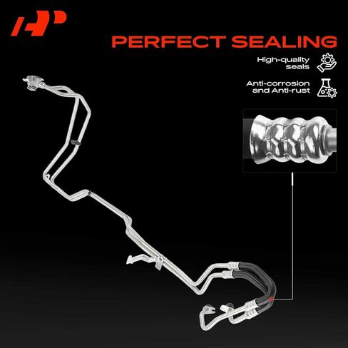 A-Premium Inlet & Outlet Automatic Transmission Oil Cooler Line Hose Assembly Compatible with Ford F-150 F150 2015-2020 5.0L, Automatic 6 Speed Transmission in Kuwait