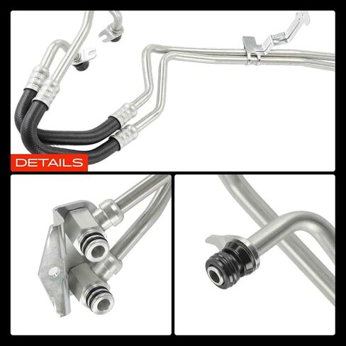 A-Premium Inlet & Outlet Automatic Transmission Oil Cooler Line Hose Assembly Compatible with Ford F-150 F150 2015-2020 5.0L, Automatic 6 Speed Transmission in Kuwait