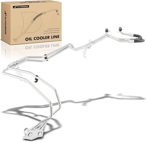 A-Premium Inlet & Outlet Automatic Transmission Oil Cooler Line Hose Assembly Compatible with Ford F-150 F150 2015-2020 5.0L, Automatic 6 Speed Transmission in Kuwait