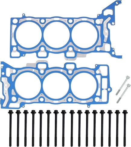 LS3 3 طبقات حشوات رأس الأسطوانة مع مجموعة مسامير الرأس مناسبة لكاديلاك ATS CTS Buick Enclave LaCrosse Chevy Equinox Traverse GMC Acadia Pontiac Saturn 3.6 V6 DOHC LFX LY7 LLT مثل 26377PT in Kuwait