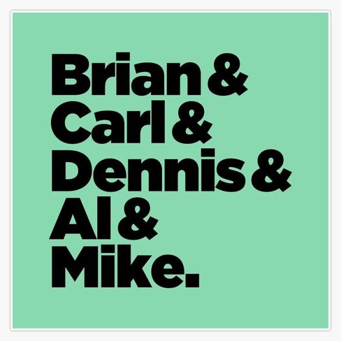 MAGNET brian & carl & dennis & al & mike Magnetic Bumper Sticker 5" in Kuwait