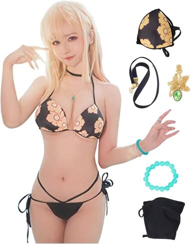 Marin Kitagawa Cosplay Swimsuit for Women Anime Bathing Suit Bikini Two Pieces Set in Saudi Arabia