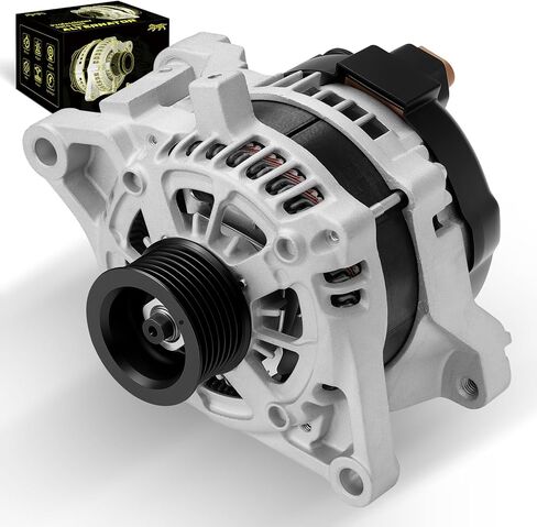 Oktiger Upgraded Alternator for Toyota Tacoma 2016 2017 2018 2019 2020 2021 2022 2023 3.5L Limited Sr Sr5 Trd Off-road Trd Pro Trd Sport Trail, V6 12V 130A CW 7-Groove Pulley, OE 27060-0P350 | Precision CNC castings + die-cast aluminum housing, Pure coppe in Saudi Arabia
