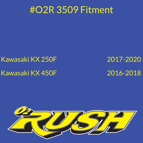 O2 RUSH High-Performance Saw-Tooth Foam Air Filter – Fits Kawasaki KX250F (2017-2025) & KX450F (2019-2025) – Replaces OEM 11013-0766 – Washable Reusable Race Proven in Saudi Arabia