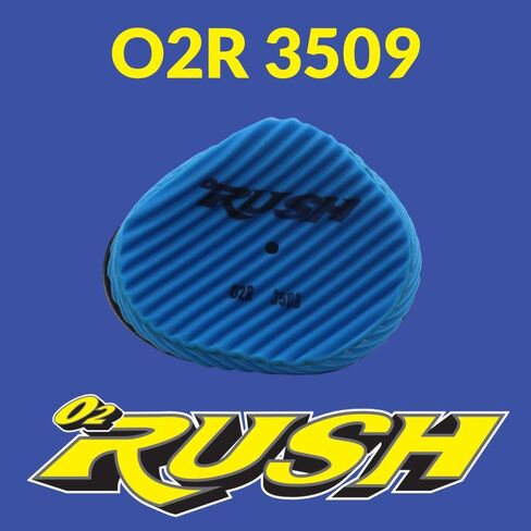 O2 RUSH High-Performance Saw-Tooth Foam Air Filter – Fits Kawasaki KX250F (2017-2025) & KX450F (2019-2025) – Replaces OEM 11013-0766 – Washable Reusable Race Proven in Saudi Arabia