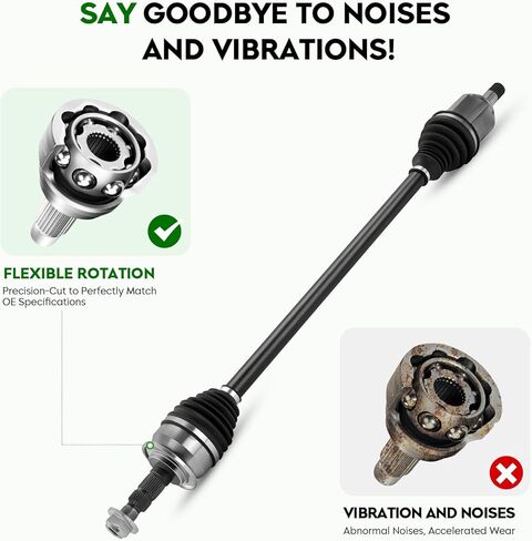 Front Right Passenger Side CV Axle Shaft Assembly Fit for Chevrolet Cruze 2016 2017 2018 2019, L4 1.4L, only fit Automatic Transmission in Kuwait