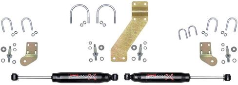Skyjacker 66-77 Ford Bronco 4WD Black MAX Dual Stabilizer Kit w/ Black Cylinders in Kuwait