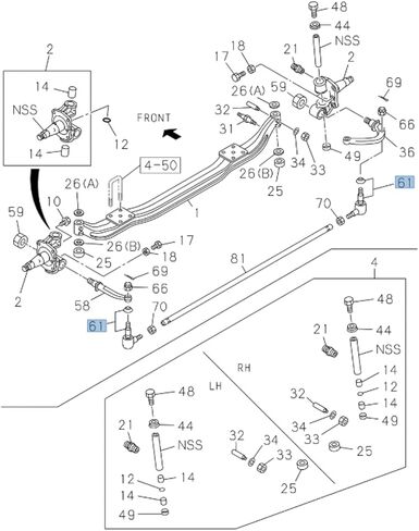 Drag Link + 2x Tie Rod End Left Right for ISUZU NRR NPR NPR-HD NQR 1995-2007 in Saudi Arabia
