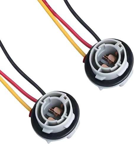 2PCS 1157 Bulb Socket, Turn Signal Brake Light Bulb Plug Adapter, Waterproof Wiring Harness Plugs Connector, LED Tail Light Base Plug Connector, Taillight Harness for Car, Truck, SUV in Saudi Arabia