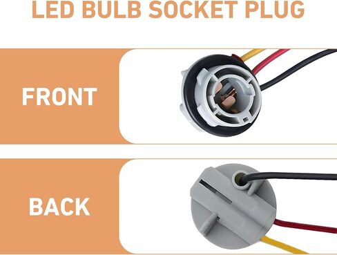 2PCS 1157 Bulb Socket, Turn Signal Brake Light Bulb Plug Adapter, Waterproof Wiring Harness Plugs Connector, LED Tail Light Base Plug Connector, Taillight Harness for Car, Truck, SUV in Saudi Arabia