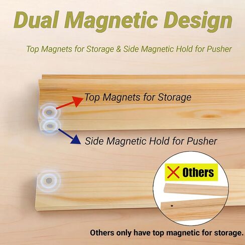 4PCS 17.4 Inch Natural Pine Wooden Mahjong Racks with Magnetic Pushers, American Mahjong Tile Holder, Premium Wood Game Accessories for Game Nights and Gifts in Saudi Arabia