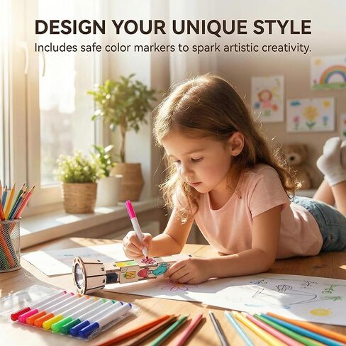 DIY Wooden Kids Flashlight STEM Toys - Educational Science Kit & Building Sets for Boys 8-12, Fun Craft Kit Birthday Gifts for 8 Year Old Boys, Cool Toys for Kids in Saudi Arabia
