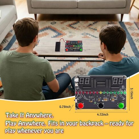 DIY 3-in-1 Game Console Soldering Practice Kit with LED Sound Effects, STEM Solder Project for Electronics Hobby, Fun Hands-On Build for School Educational Learning, Creative Present in Kuwait