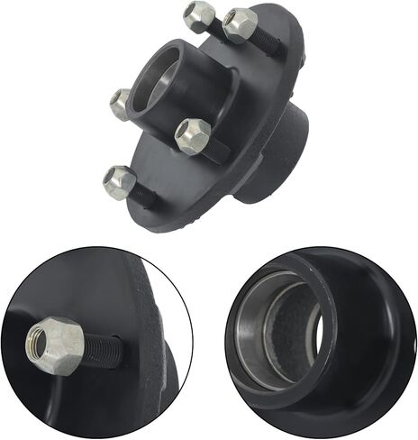 GXYWADY 5 on 5.5' Trailer Hub Kit Replacement for 3500 lbs 84 Spindle with Trailer Bearing Kit (5 Pieces/Set) Replacement for L44649 1-1/16'' and L68149 1-3/8'' in Kuwait