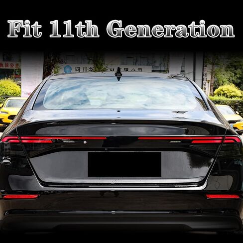 TOMALL بدوره إشارة الضوء الخلفي الفينيل أفلام الدخان لون متوافق مع هوندا 11th Gen Accord 2023 2024 ضوء ناقل الحركة التفاف الخارجي قبل قطع ملصق الزينة تقليم (20٪ أسود داكن) in Kuwait