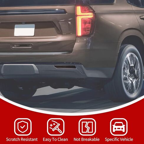 أغطية مصابيح الضباب الخلفية من JeCar، إطار مصباح الضباب المدخن متوافق مع Chevy Suburban 2020-2024، لـ GMC Yukon & Tahoe 2021-2024، أسود مدخن in Kuwait