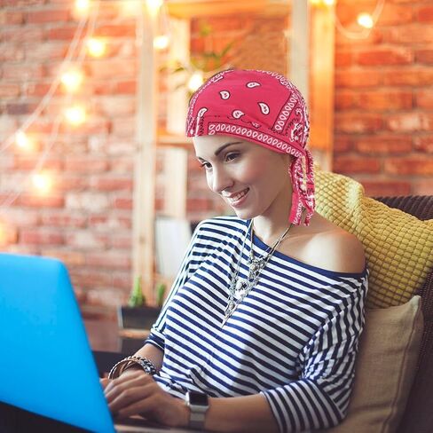 العرق فتل دو خرقة التبريد الندى خرقة خوذة بطانة دراجة نارية رئيس التفاف باندانا الجمجمة قبعات عمامة أغطية الرأس للرجال والنساء (الوردي) in Kuwait