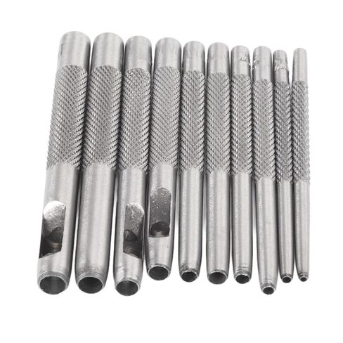 Generic Steel Hollow Leather Punch Set, Heat Treated Carbon Steel with Chrome Plating for Rust Prevention, Accurate Grinding Groove and Cutting Edge, with Storage Bag, for Leather in Kuwait