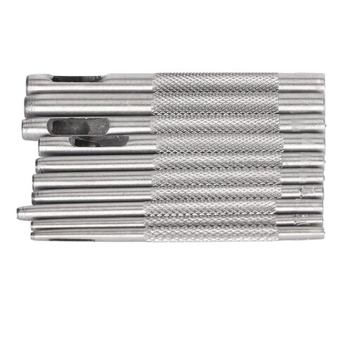 Generic Steel Hollow Leather Punch Set, Heat Treated Carbon Steel with Chrome Plating for Rust Prevention, Accurate Grinding Groove and Cutting Edge, with Storage Bag, for Leather in Kuwait
