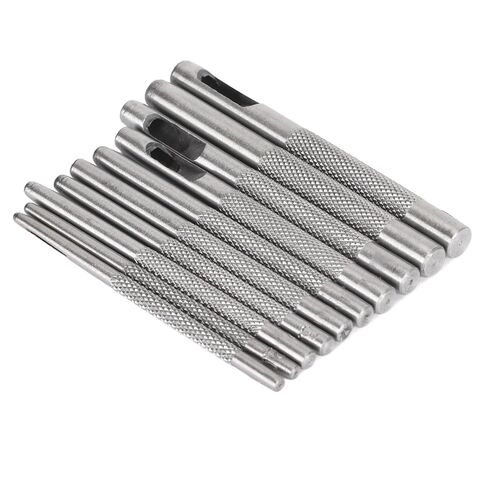 Generic Steel Hollow Leather Punch Set, Heat Treated Carbon Steel with Chrome Plating for Rust Prevention, Accurate Grinding Groove and Cutting Edge, with Storage Bag, for Leather in Kuwait
