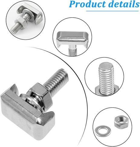 Osilly 4 Set Car Battery Terminal Bolts Kit, T-Shaped OEM# 19116852 Vehicle Battery Cable Extender Screws, Automotive Power Terminal Bolts Replacement Kit, Universal for SUV RV Truck in Kuwait