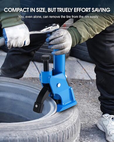 Effort-Saving Manual Tire Bead Breaker, 38"-42" Tires Changer Tool with Rubber Pad, Easy-Operated Tire Repair Tool for Car Truck Tractor Mower ATV RV Blue in Saudi Arabia