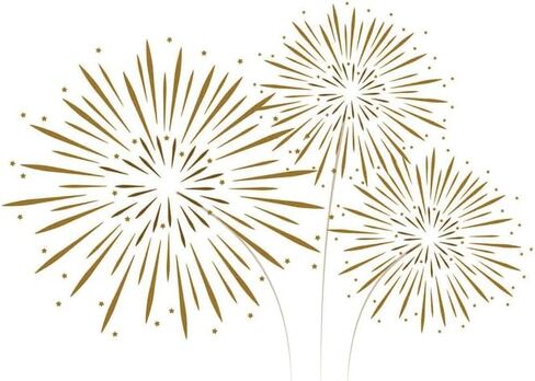 Big Fireworks Background Hot Foil Plate Scrapbooking Embossing Frames Card Craft Christmas Decoration Metal Cutting Dies in Kuwait