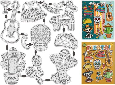 UNICRAFTALE 28Pcs Summer Themed Cutting Dies for Card Making Summer Beach Tree Embossing Die Cuts Carbon Steel Template Metal Beach Glasses and Bags Greetings Die Cuts for DIY Scrapbooking Album Craft in Kuwait