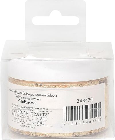 American Crafts Color Pour Gold Flakes-0.5oz in Kuwait
