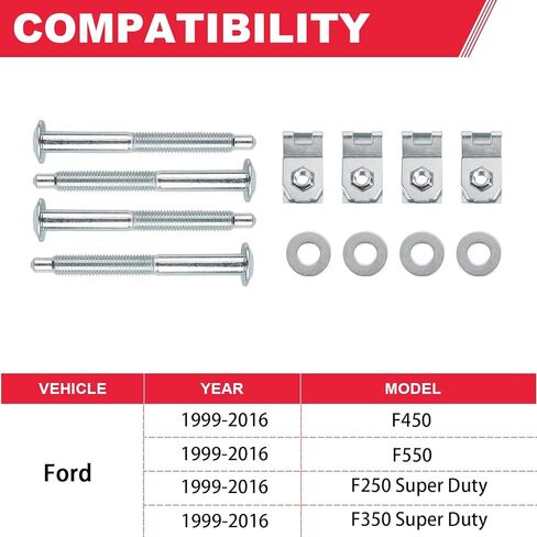 924-311 Truck Bed Mounting Hardware Kit Fits for Ford F250 F350 F450 F550 Super Duty Truck Replaces# W706640S900, W706641S900, W708770S436 in Kuwait