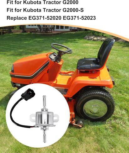Electric Fuel Pump Replace EG371-52020 EG371-52023 E873-1544K Fit for Kubota Tractor G2000 G2000-S G2460G Mower ZG222 ZG227 ZG327P, 24V in Kuwait