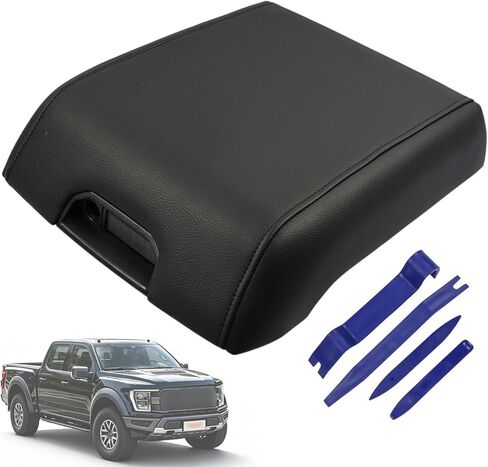 غطاء مسند ذراع وحدة التحكم المركزية متوافق مع Ford F150 F-150 2015 2016 2017 2018 2019 2020 استبدال GL3Z-1506024-AB، FL3Z-1506024-AA غطاء غطاء وحدة التحكم المركزية in Kuwait