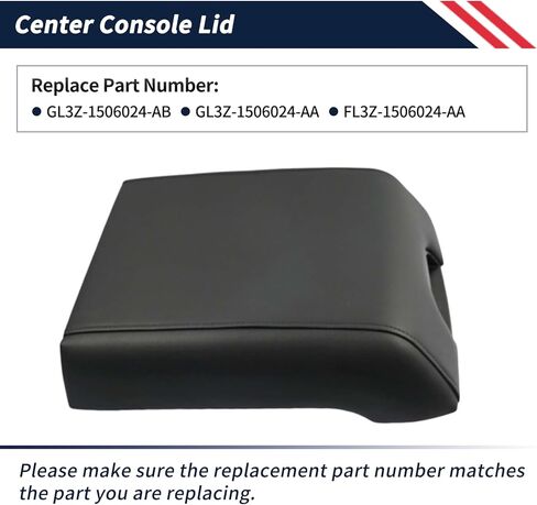 غطاء مسند ذراع وحدة التحكم المركزية متوافق مع Ford F150 F-150 2015 2016 2017 2018 2019 2020 استبدال GL3Z-1506024-AB، FL3Z-1506024-AA غطاء غطاء وحدة التحكم المركزية in Kuwait