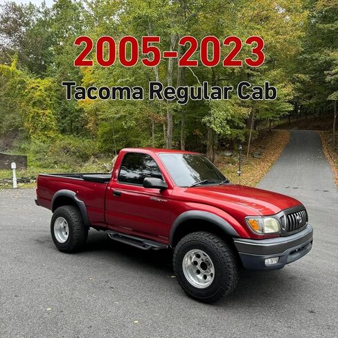 Drop Down Side Step Bars Running Boards Compatible with 2005-2023 Toyota Tacoma Regular Cab (All Tacoma Regular Cab) in Kuwait