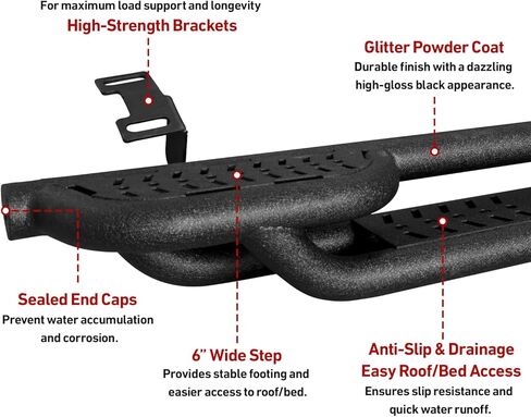 Drop Down Side Step Bars Running Boards Compatible with 2005-2023 Toyota Tacoma Regular Cab (All Tacoma Regular Cab) in Kuwait