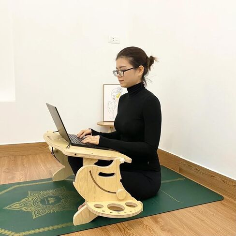 Laptop Desk Designed for Lying Down Sitting Posture, Helping to Relax The Neck & Back, Various Positions: Sitting Lying On Bed, Sofa, Floor in Kuwait