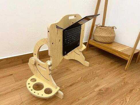 Laptop Desk Designed for Lying Down Sitting Posture, Helping to Relax The Neck & Back, Various Positions: Sitting Lying On Bed, Sofa, Floor in Kuwait