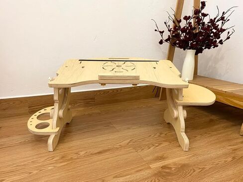Laptop Desk Designed for Lying Down Sitting Posture, Helping to Relax The Neck & Back, Various Positions: Sitting Lying On Bed, Sofa, Floor in Kuwait