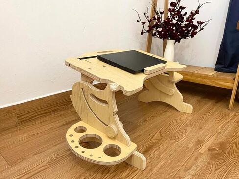 Laptop Desk Designed for Lying Down Sitting Posture, Helping to Relax The Neck & Back, Various Positions: Sitting Lying On Bed, Sofa, Floor in Kuwait