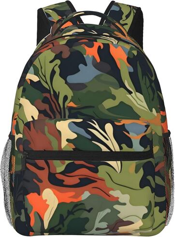 Camouflage Hunting Tree Backpacks Laptop Bookbag Computer Bag Hiking Travel Daypack for Women Men in Kuwait