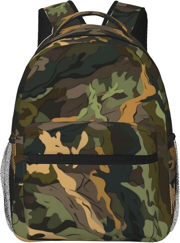 Camouflage Hunting Tree Backpacks Laptop Bookbag Computer Bag Hiking Travel Daypack for Women Men in Kuwait