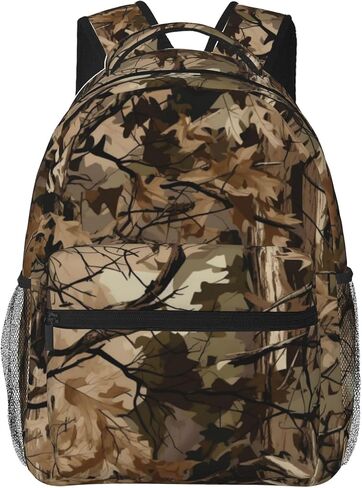 Camouflage Hunting Tree Backpacks Laptop Bookbag Computer Bag Hiking Travel Daypack for Women Men in Kuwait