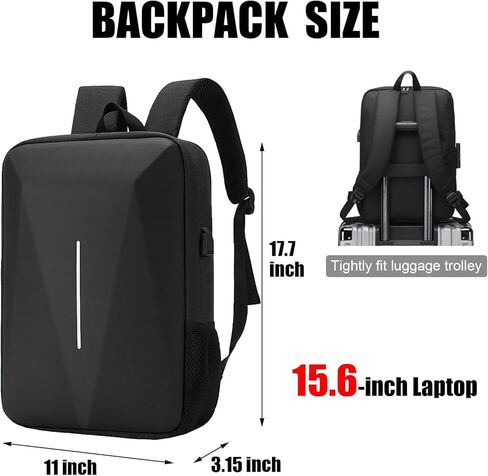 Hard Shell Starlink Mini Backpack Waterproof Business Shoulder Bag with Anti-Theft Password Lock Travel Carrying Bag for Starlink Mini Dish & Accessories in Saudi Arabia